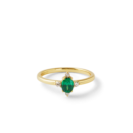 Green Halo Ring