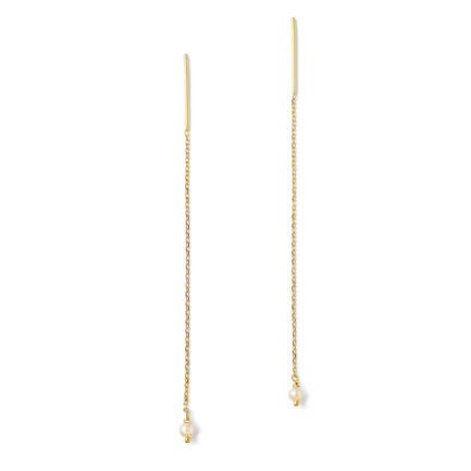 Pearl Bar Threader Earring